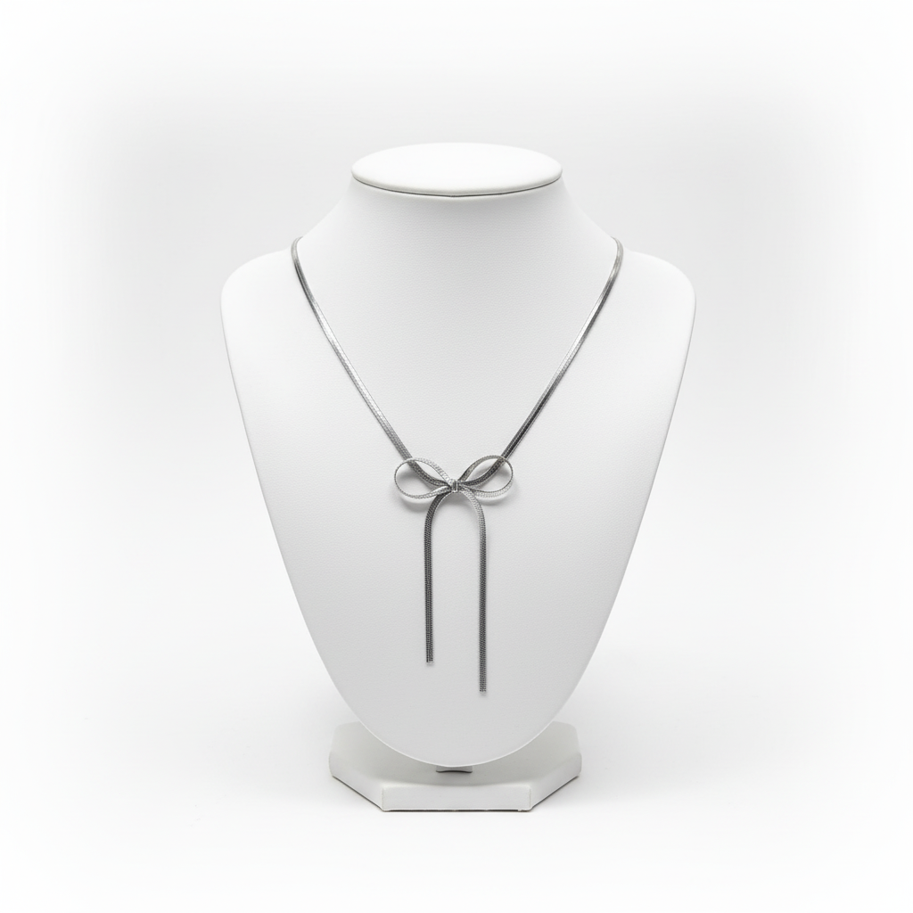 Collana fiocco silver