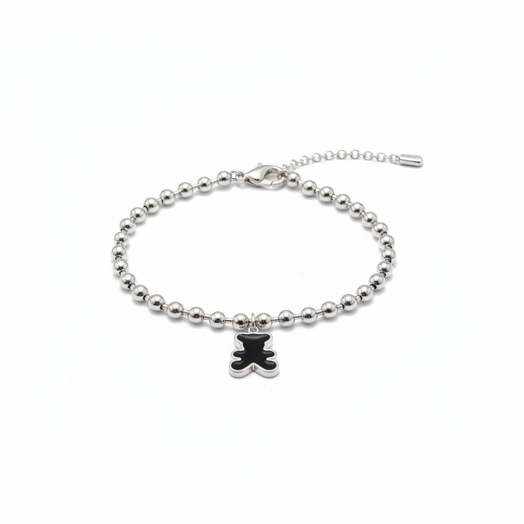 Bracciale Orsetto Argento con Charm