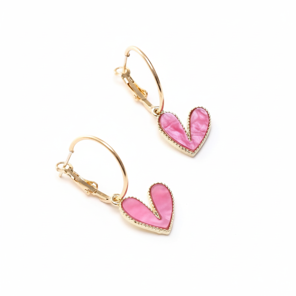 Orecchini mavi gold fucsia