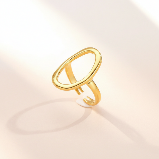 Anello ovale gold