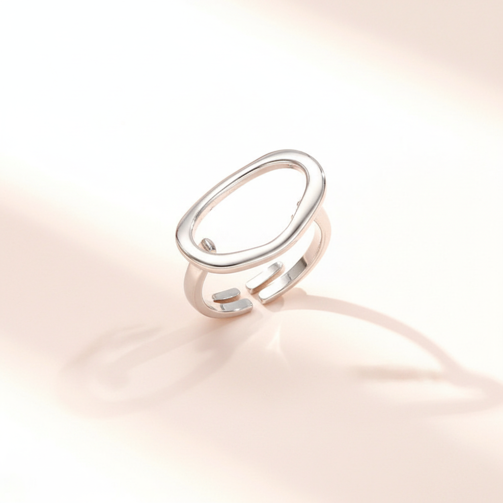 Anello ovale silver