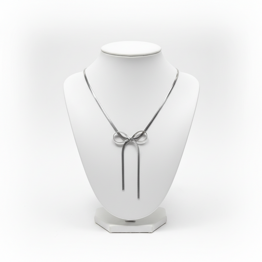 Collana fiocco silver