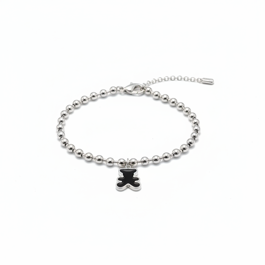 Bracciale Orsetto Argento con Charm