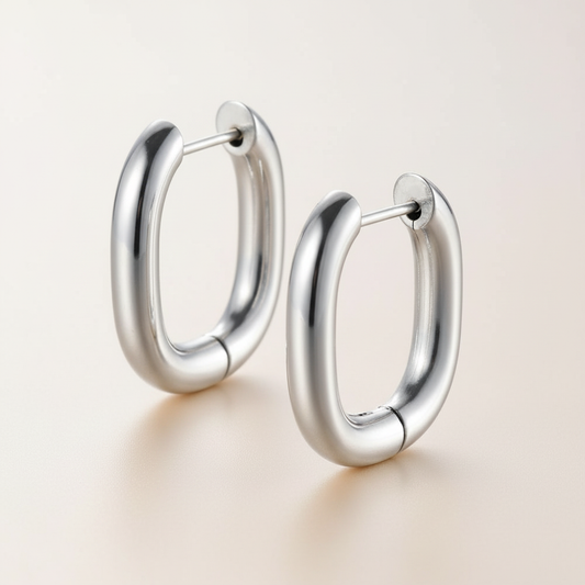 Orecchini cerchio silver
