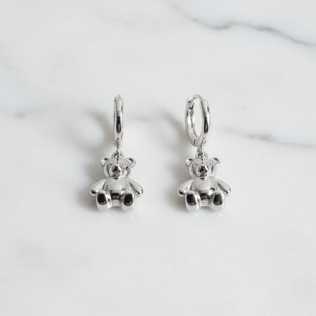 Orecchini Orsetto Silver