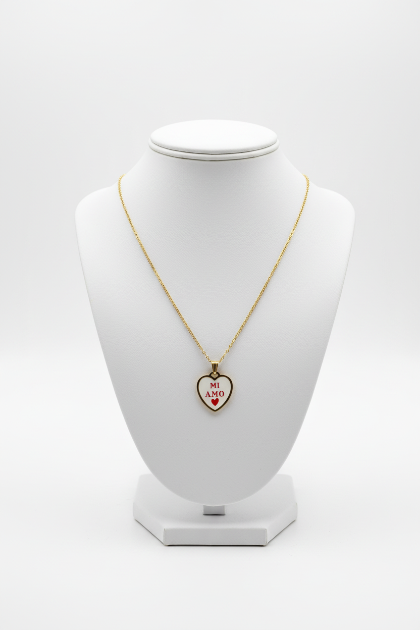 Collana con ciondolo MI AMO