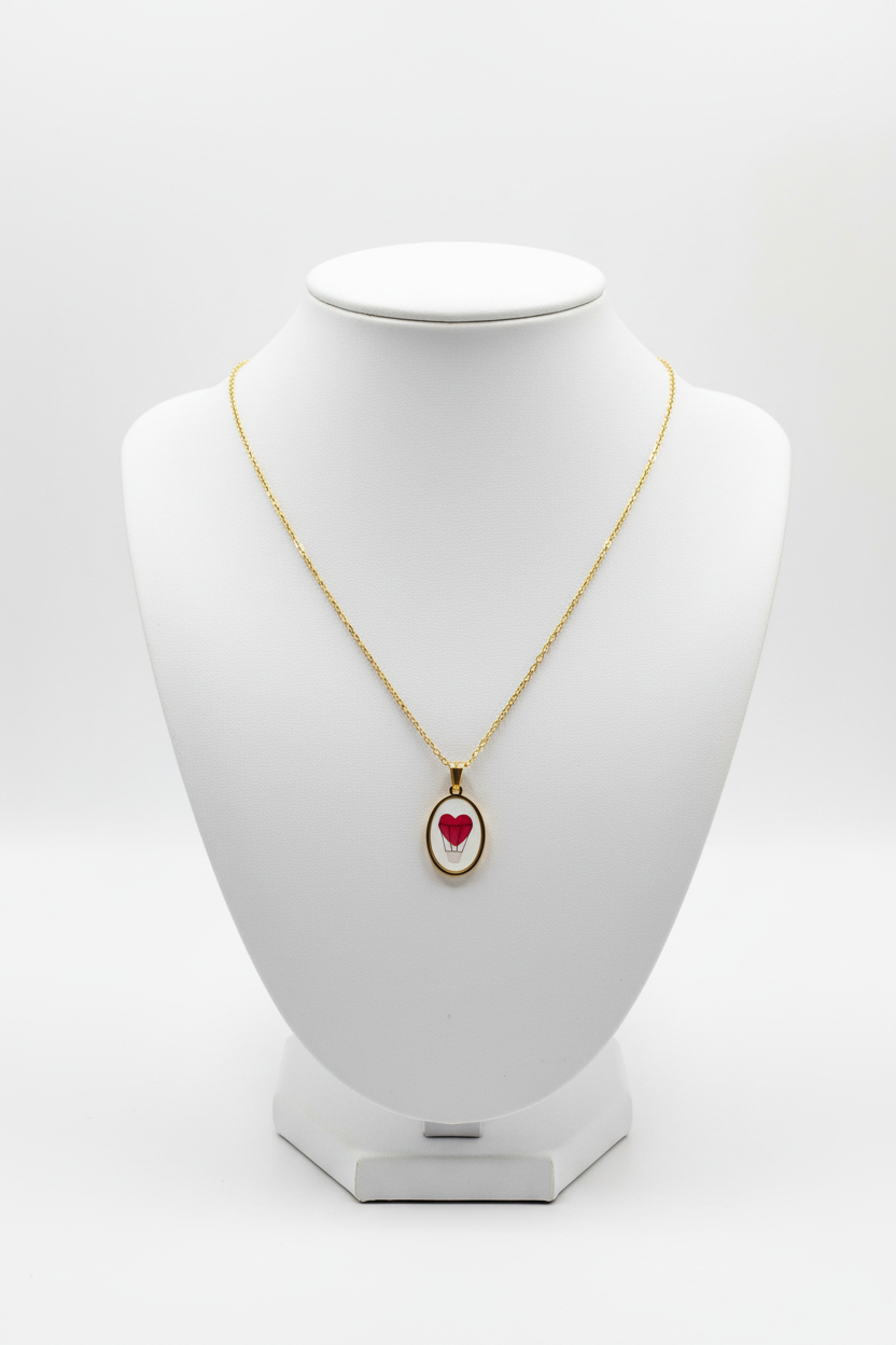Collana con ciondolo cuore anatomico