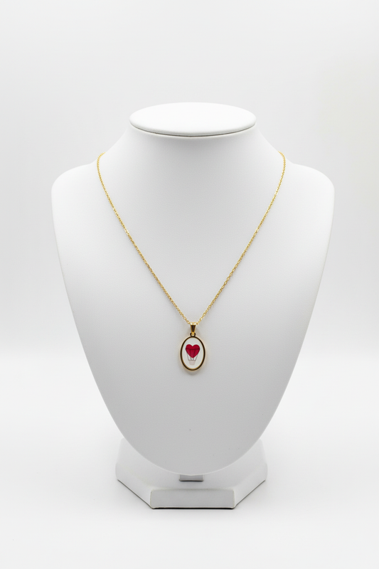 Collana con ciondolo cuore anatomico