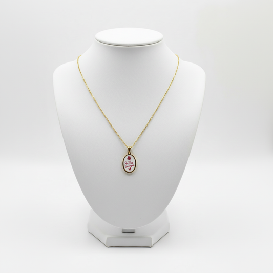Collana Brilla Sempre ciondolo ovale gold