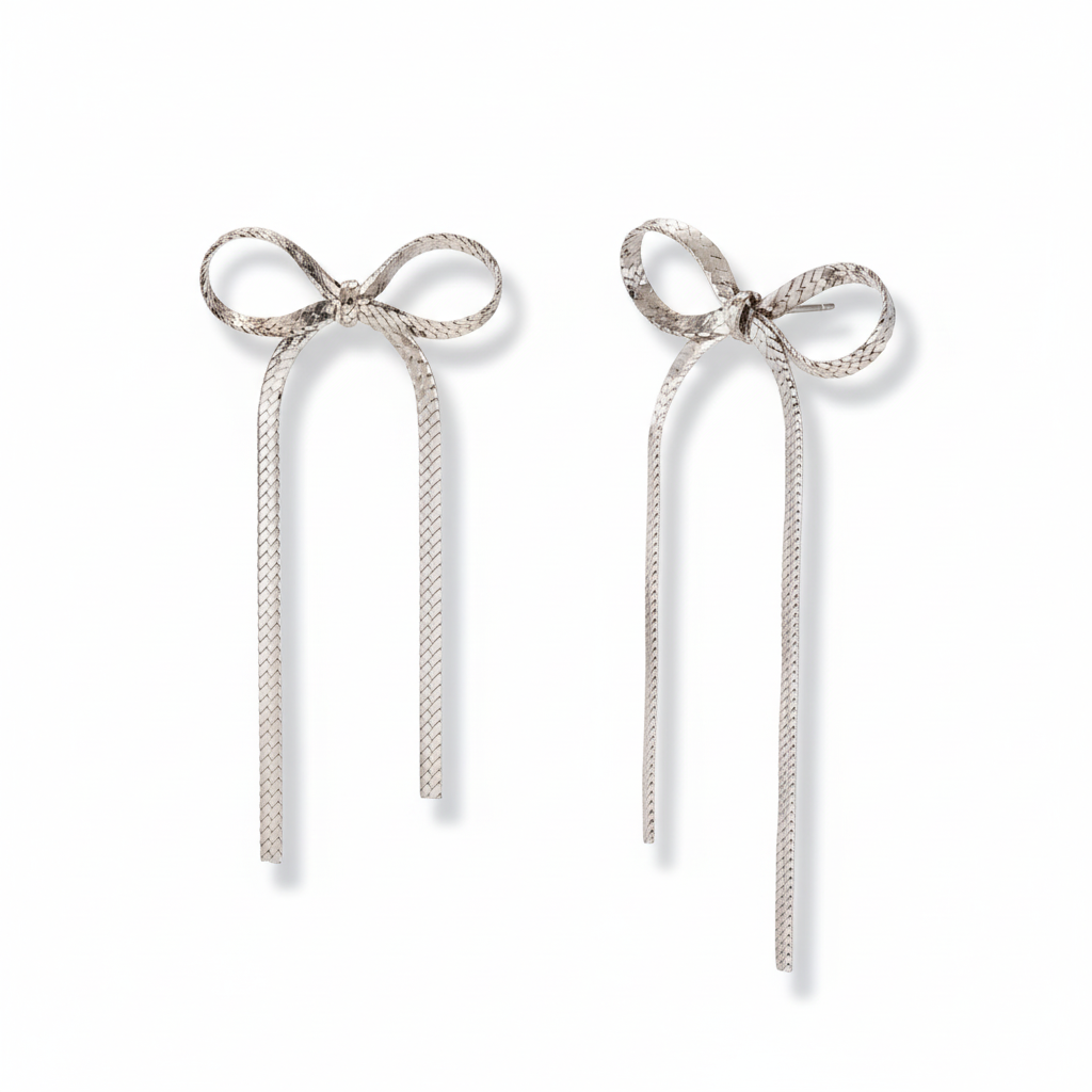 Orecchini Fiocco silver