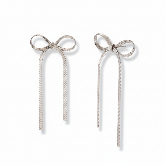Orecchini Fiocco silver