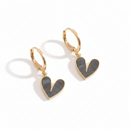 Orecchini mavi gold grigio